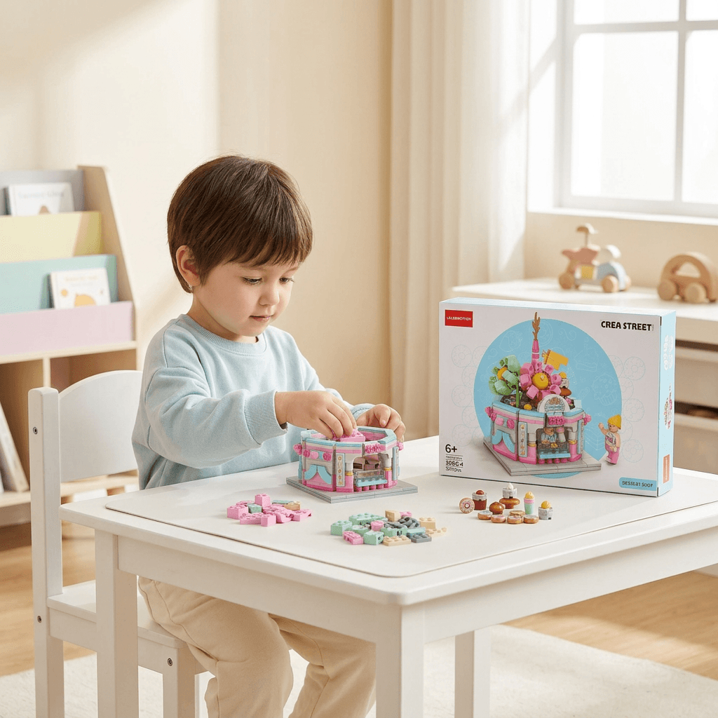 Kids Dessert Shop Building Blocks Set