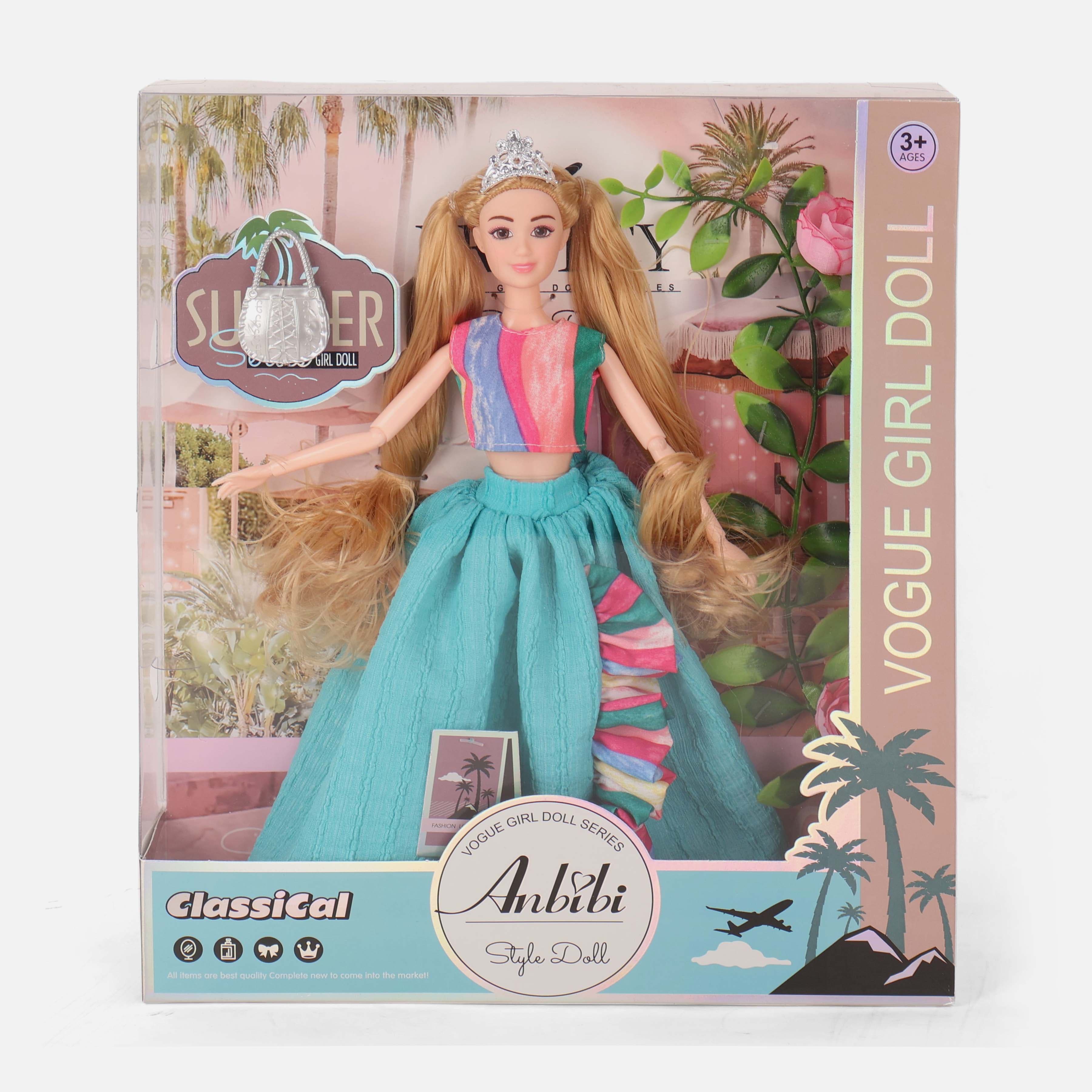 11.5-Inch Poseable Holiday Doll Toy