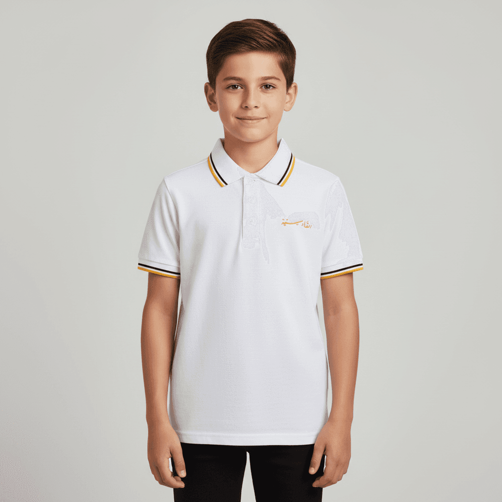 Qadsia SC Fans Boys Polo - White