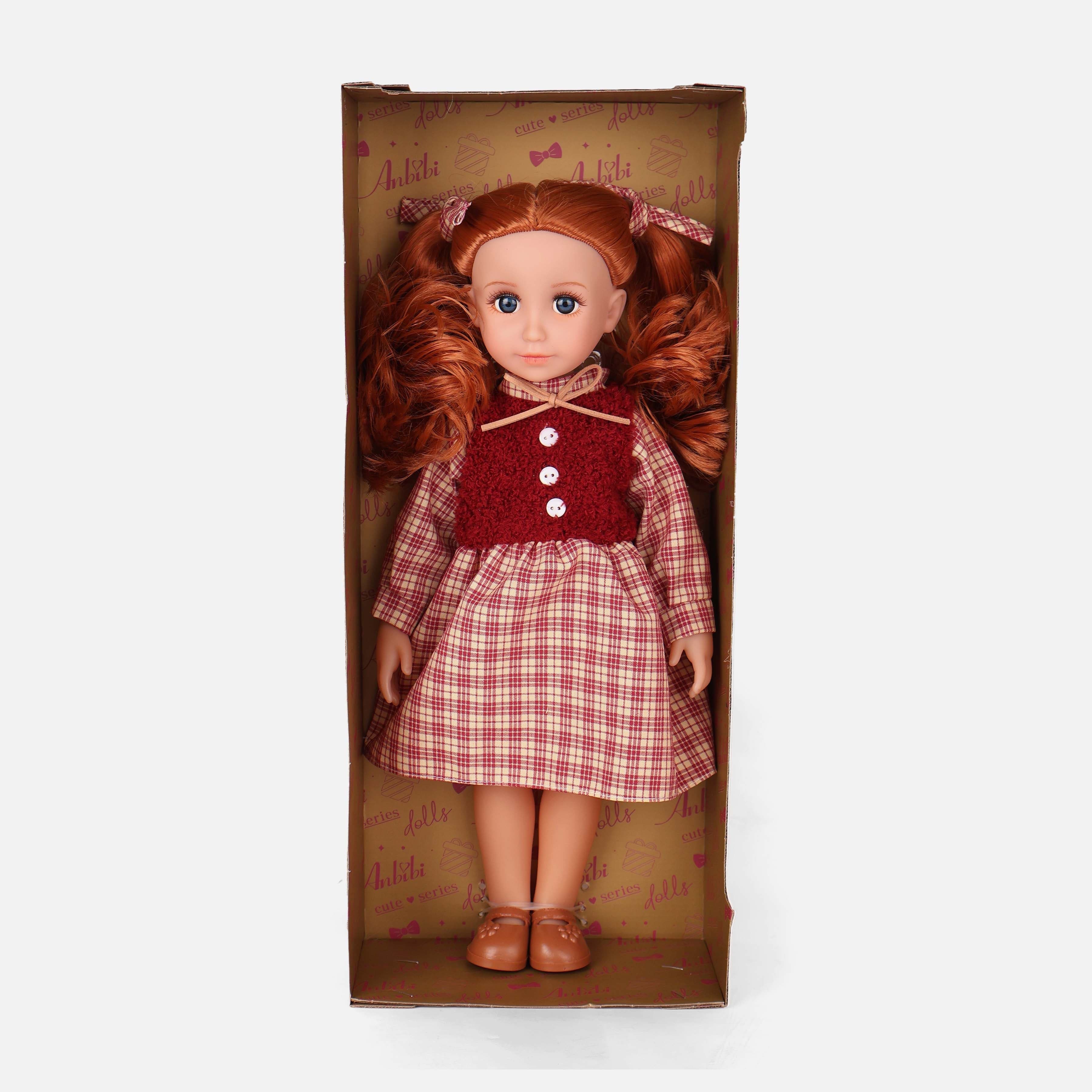 15-Inch Full Vinyl Fashion Doll Toy With Accessory