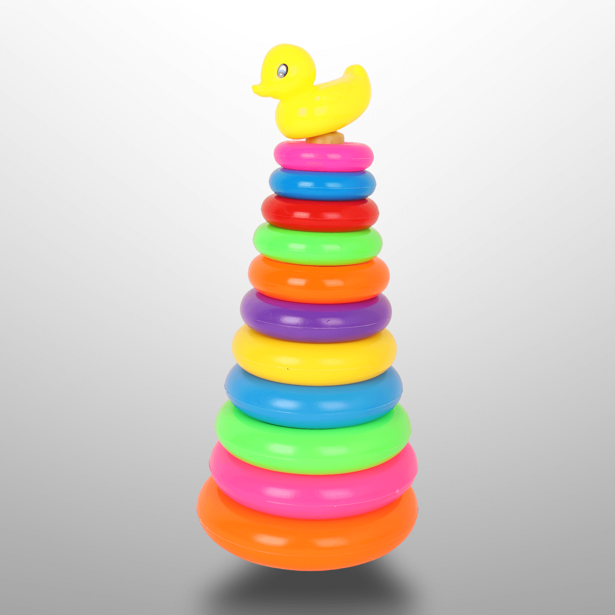 Toy Layer Rainbow Throwing Set With Duck