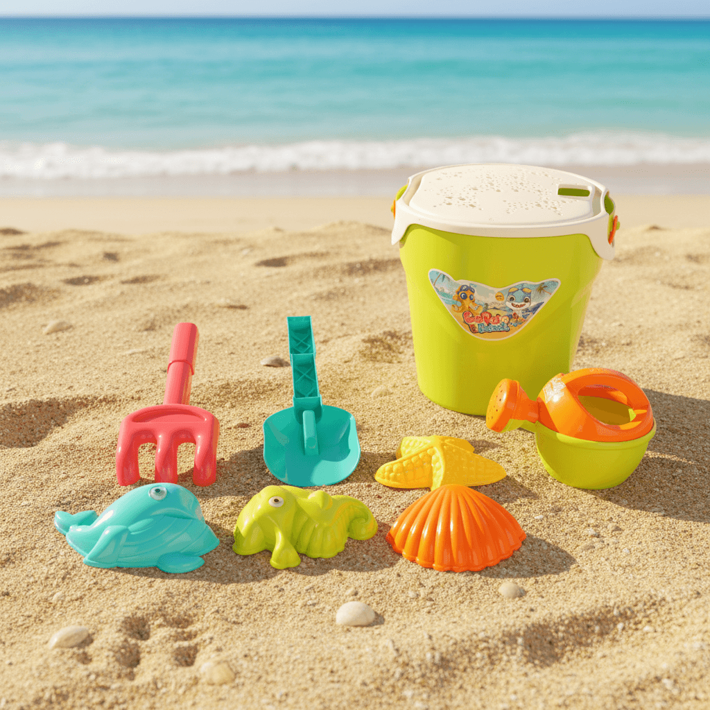 Kids Beach Toys Bucket Sets 9Pcs