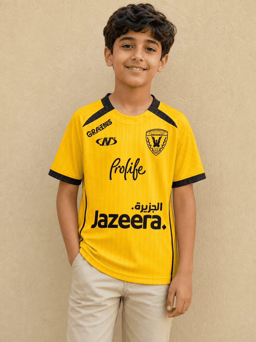 Qadsia SC Boys Home Jersey 2026/27 - Yellow