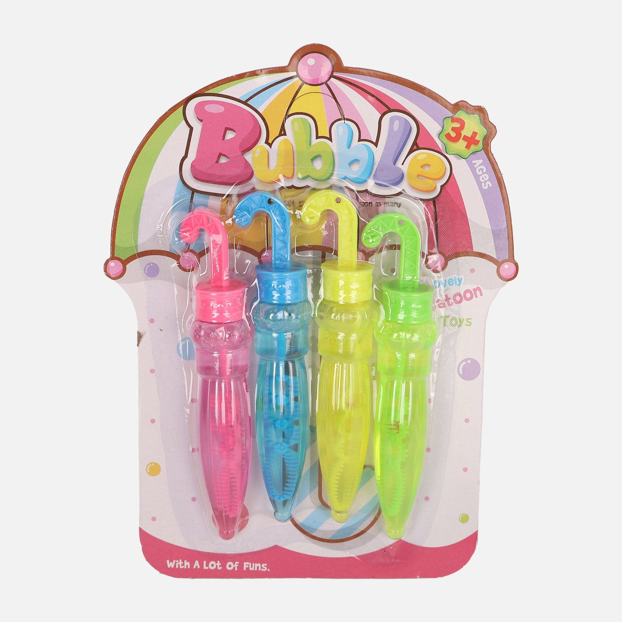 Umbrella Bubble Toys Stick Set 4 Pcs X 30Ml