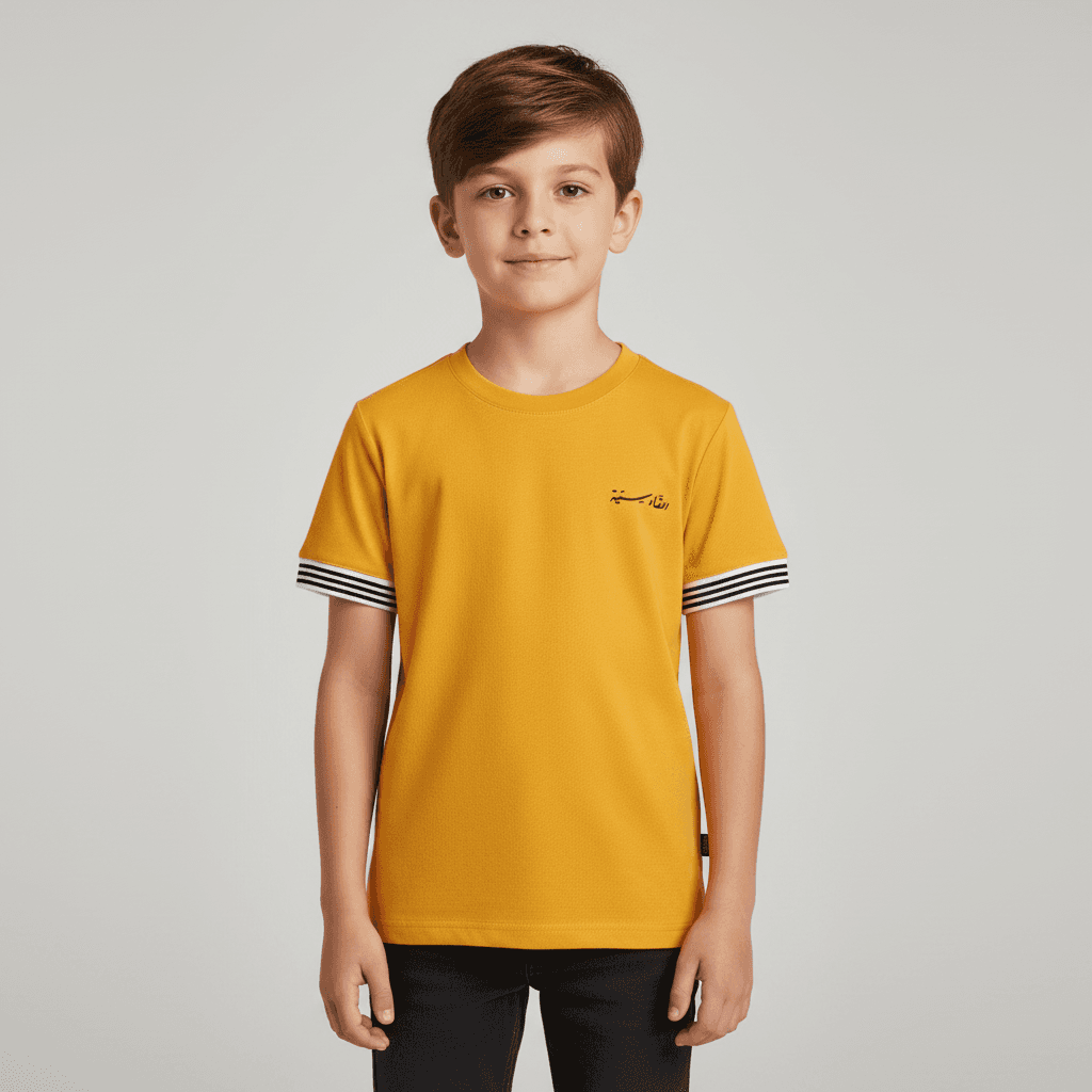 Qadsia SC Fans Boys T-Shirt - Yellow