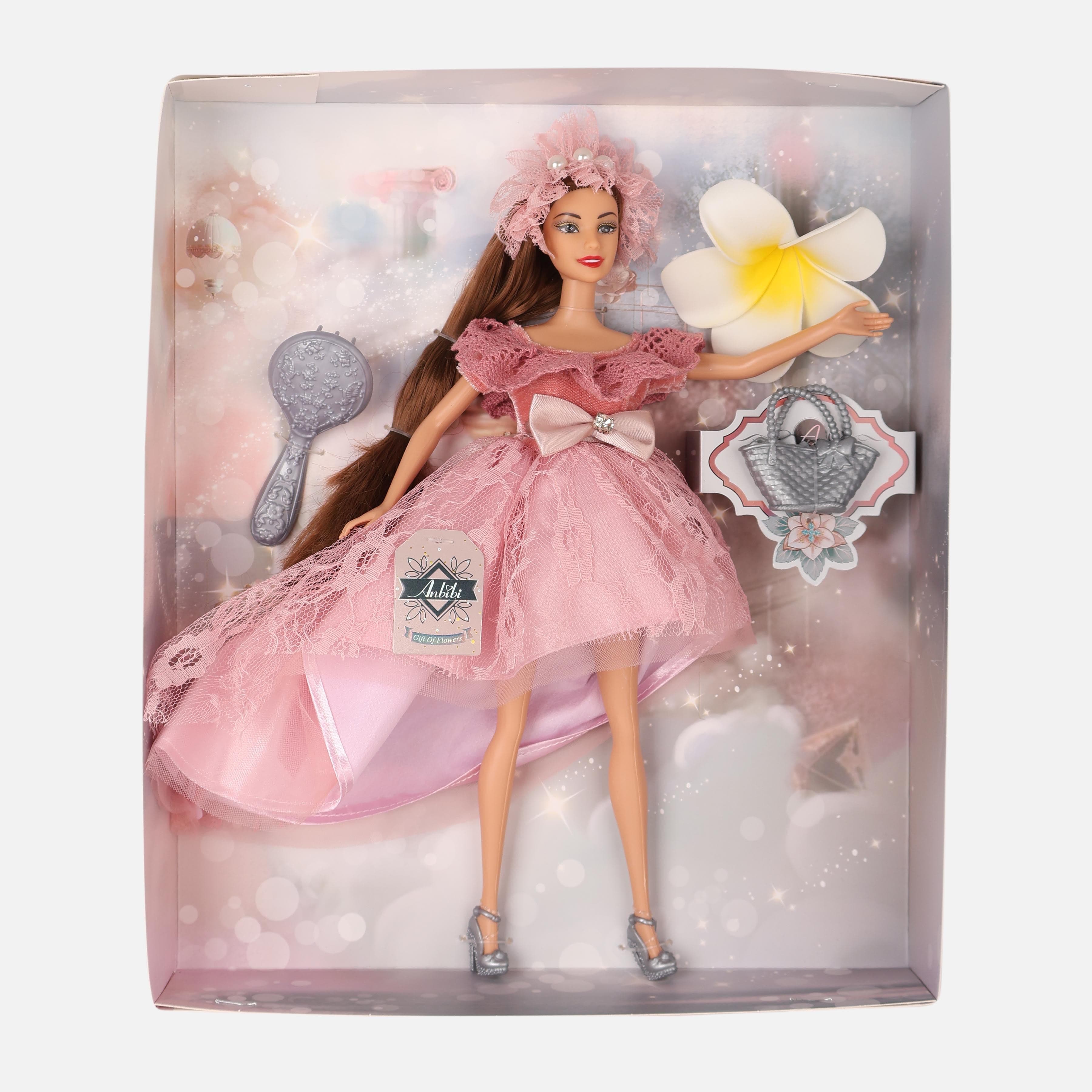 11.5-Inch Garden Style Princess Doll Toy With Accessories