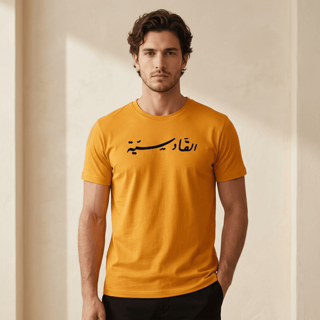 Qadsia SC Fans Men T-Shirt - Yellow