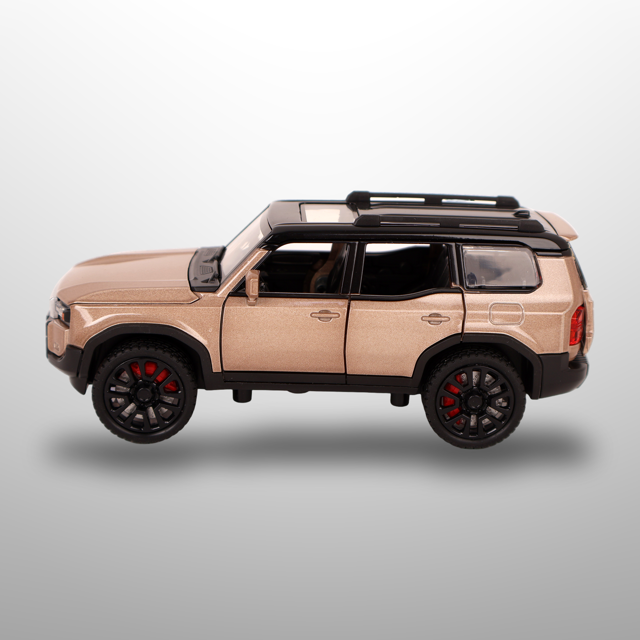 Toyota Land Cruiser Prado Die-Cast Toy Car-Sound & Light Openable Doors - Image 2