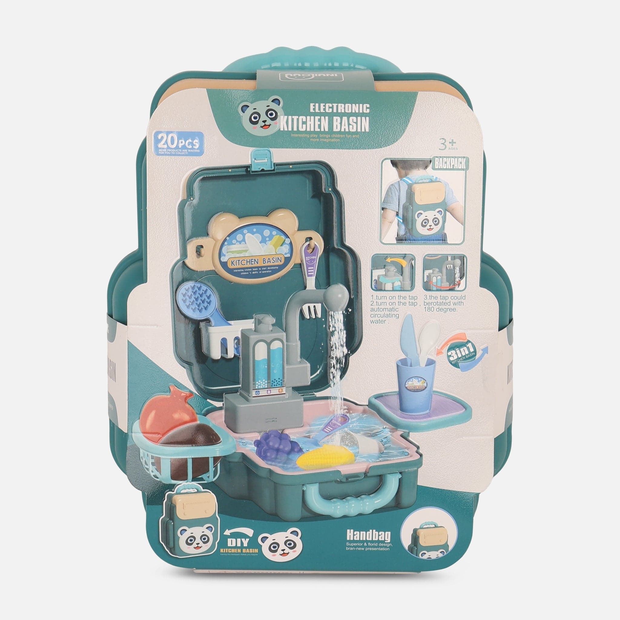Toy Play House Set Dishwashing Table Bag (20Pc)