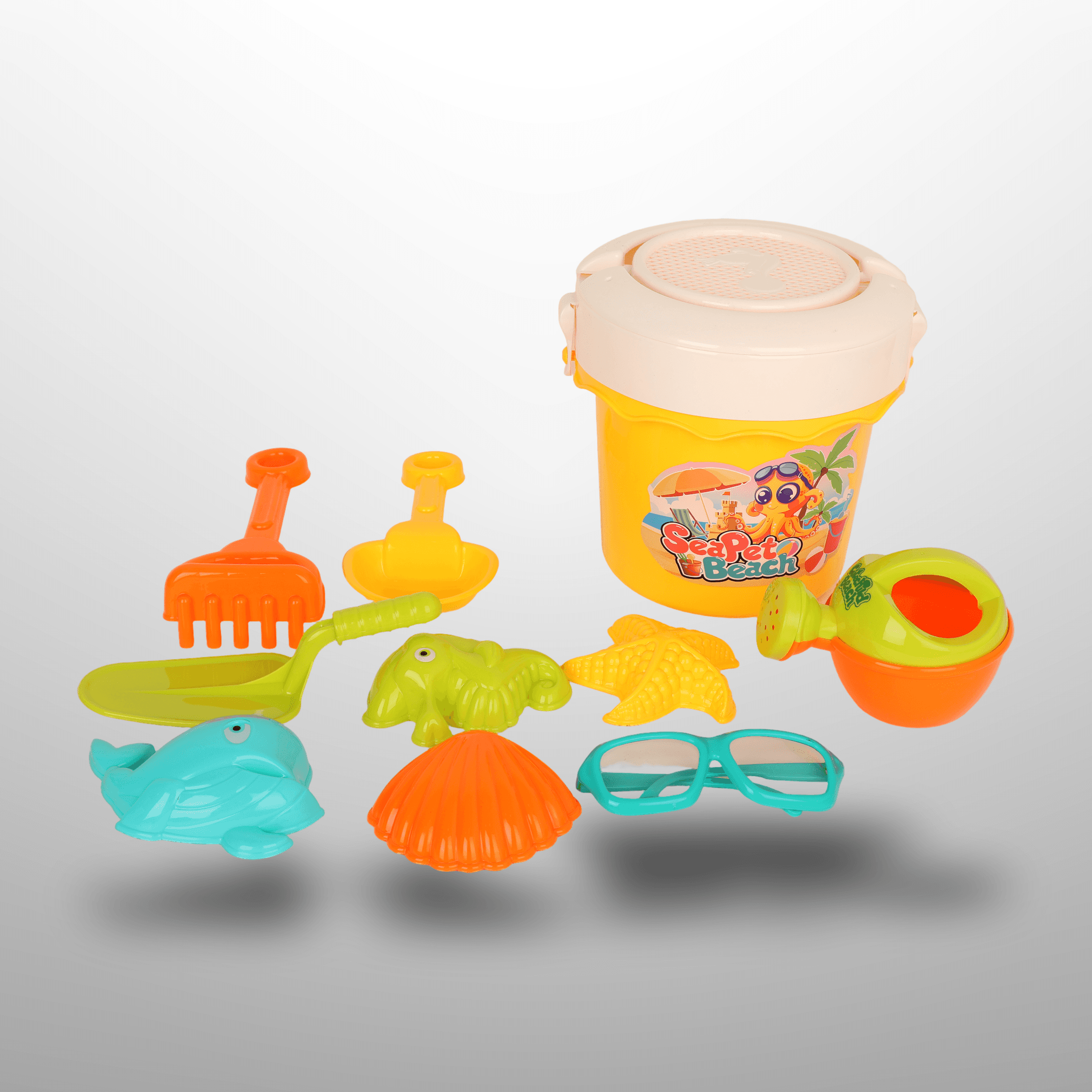 Kids Beach Toys Bucket Sets 11Pcs - Image 4