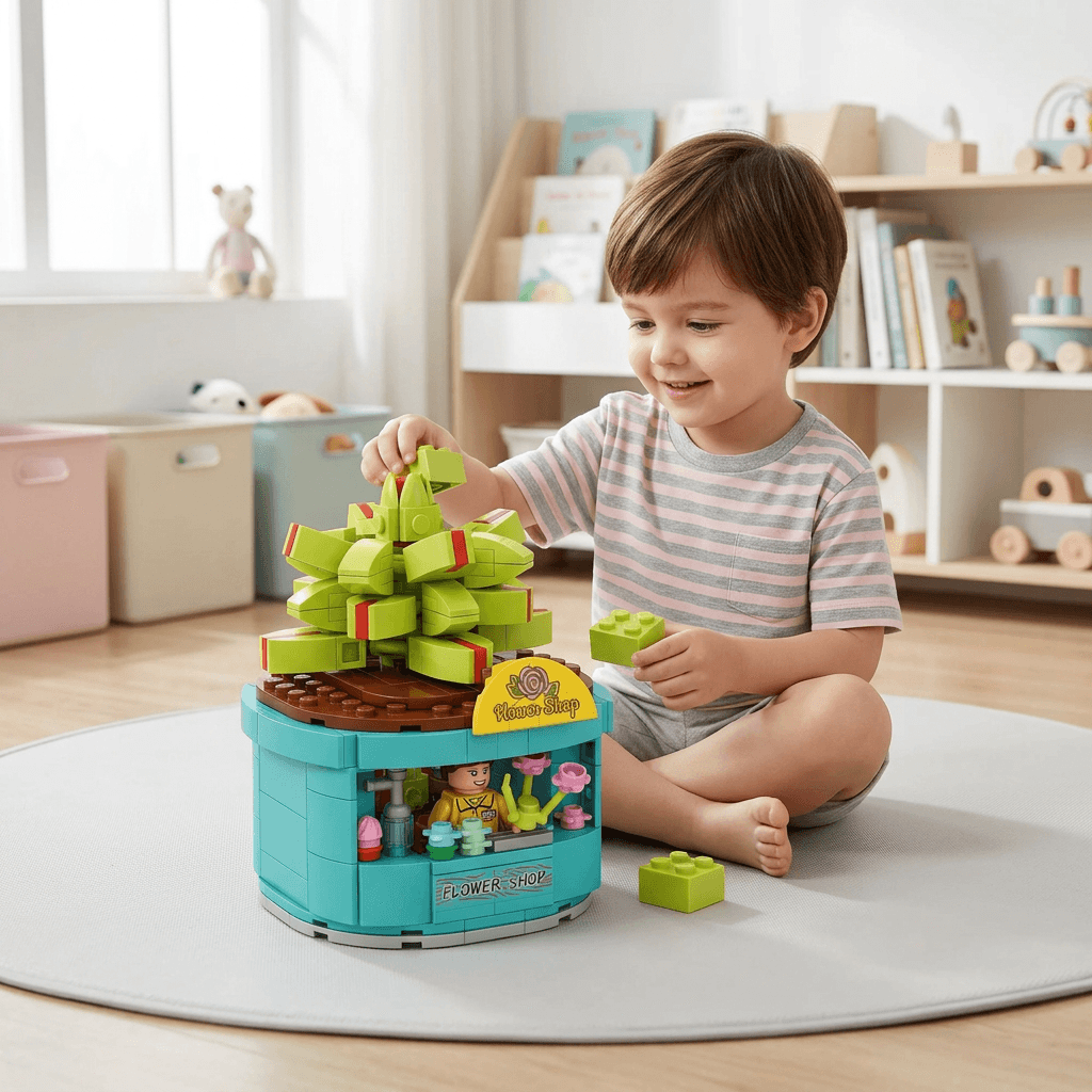 Kids Flower Shop Building Blocks Set 456 Pieces
