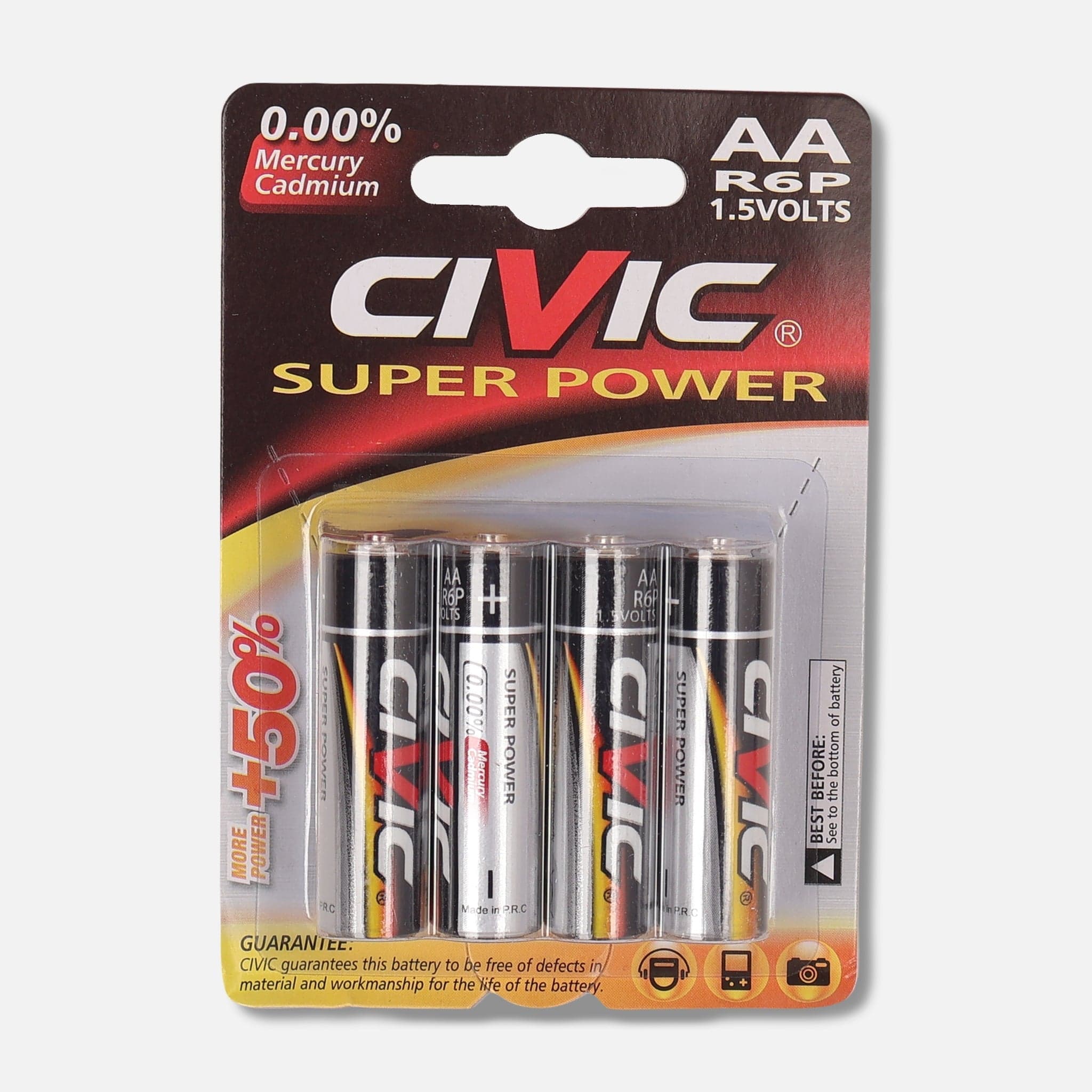 Battery R6P Aa 8 Pieces/Card
