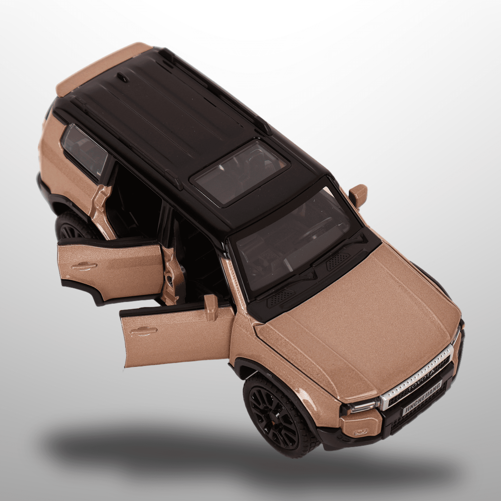 Toyota Land Cruiser Prado Die-Cast Toy Car-Sound & Light Openable Doors