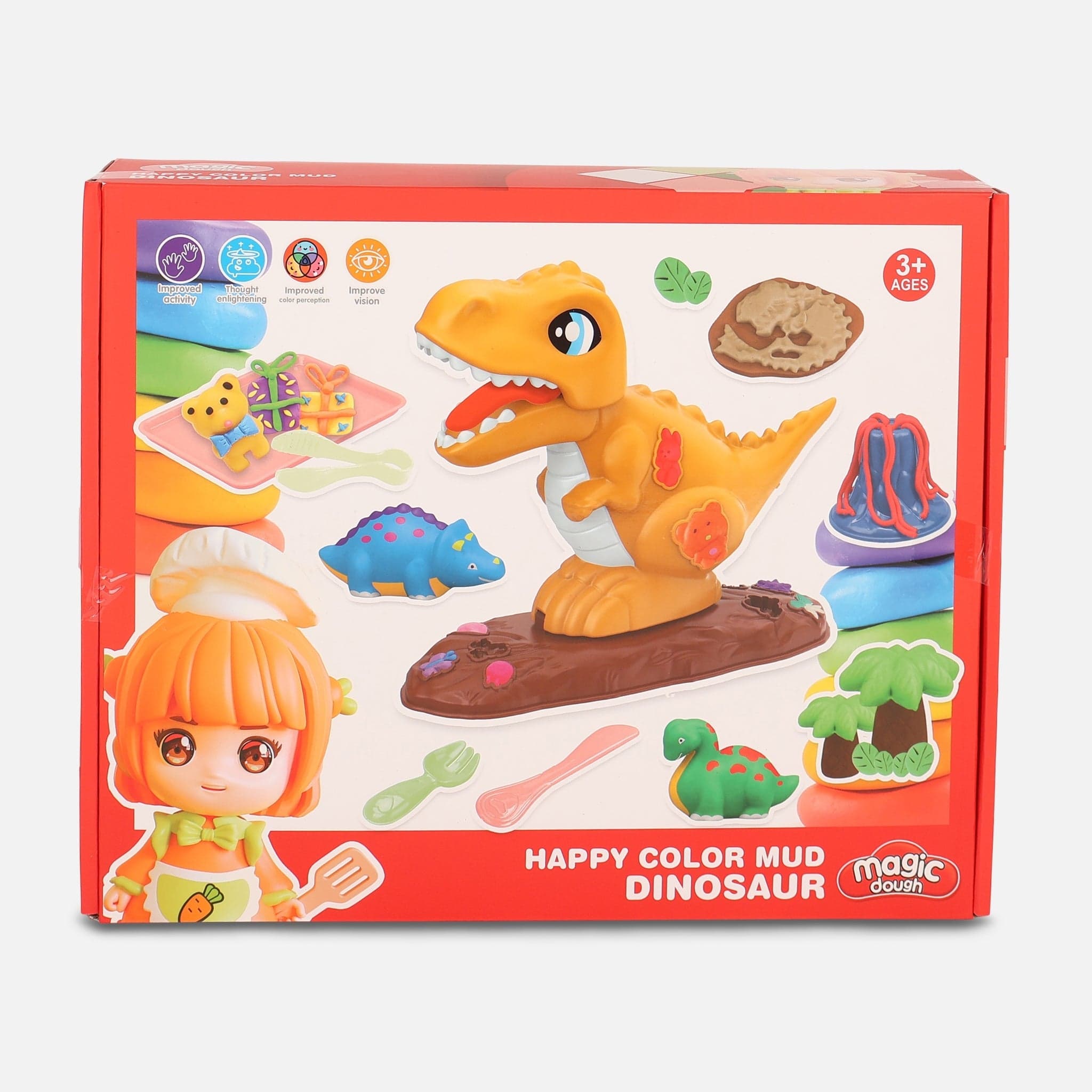 Play Dough Dinosaur Toy Set