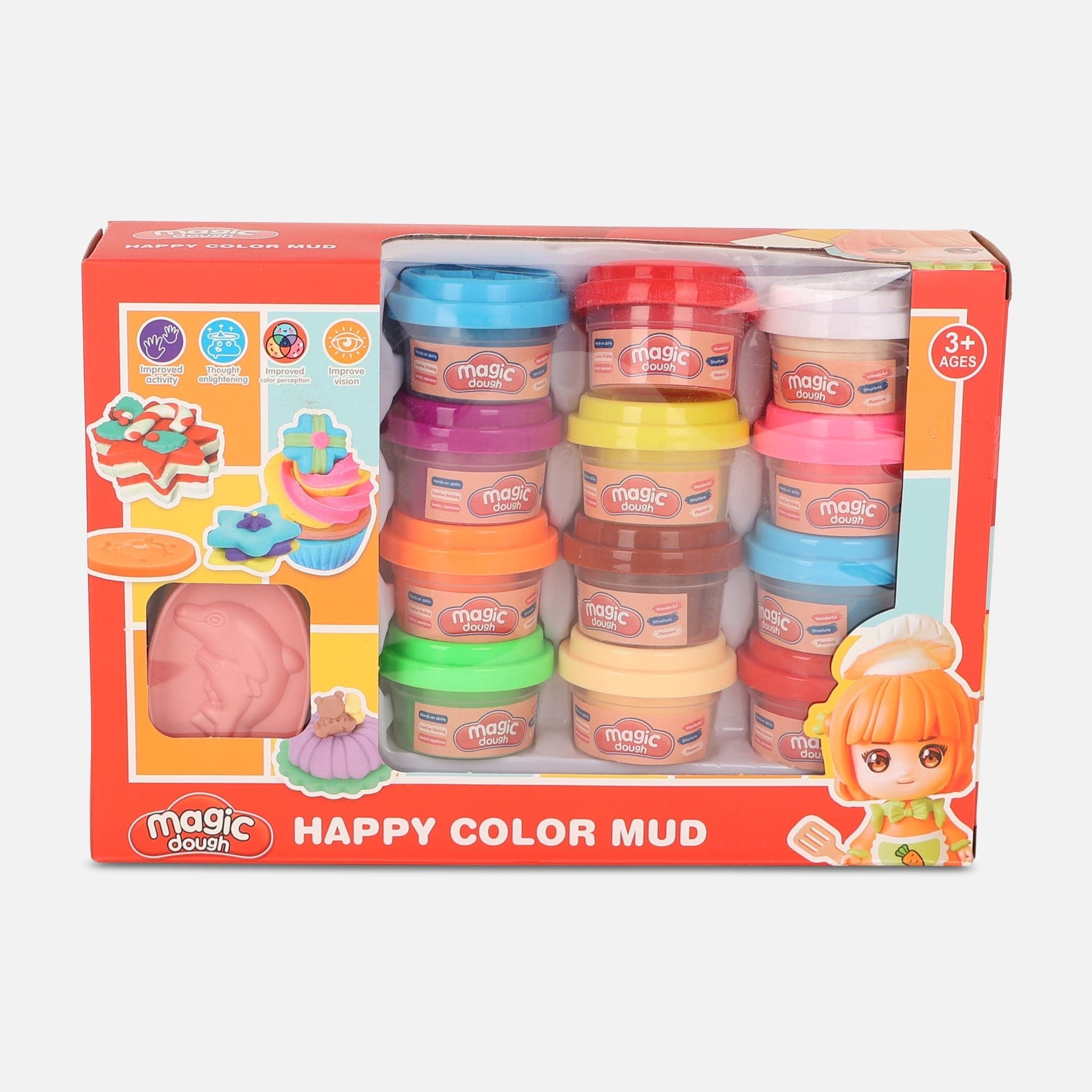 Play Dough Toy Set 12Pcs
