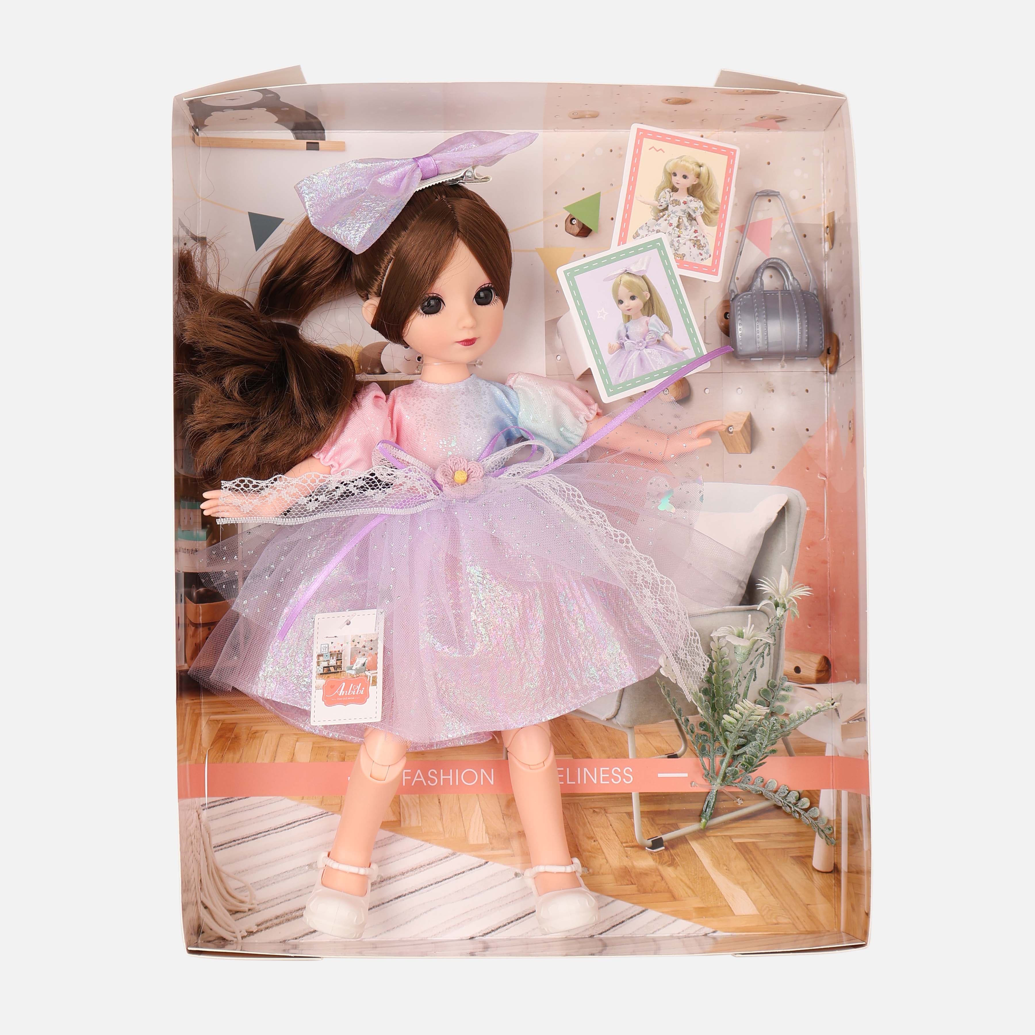 12-Inch Sweet Princess Doll Toy With Articulated Body