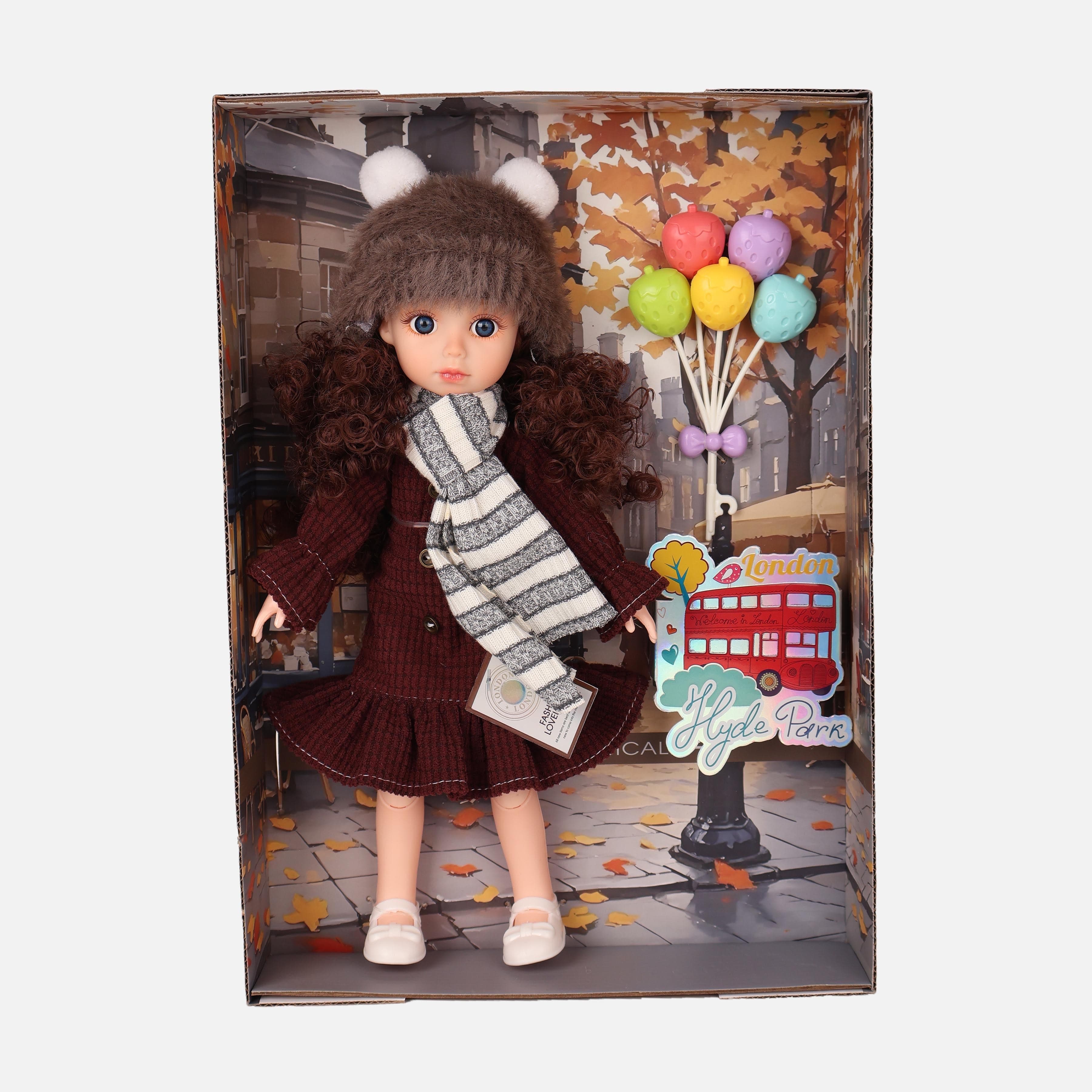 12-Inch Poseable Fashion Doll Toy