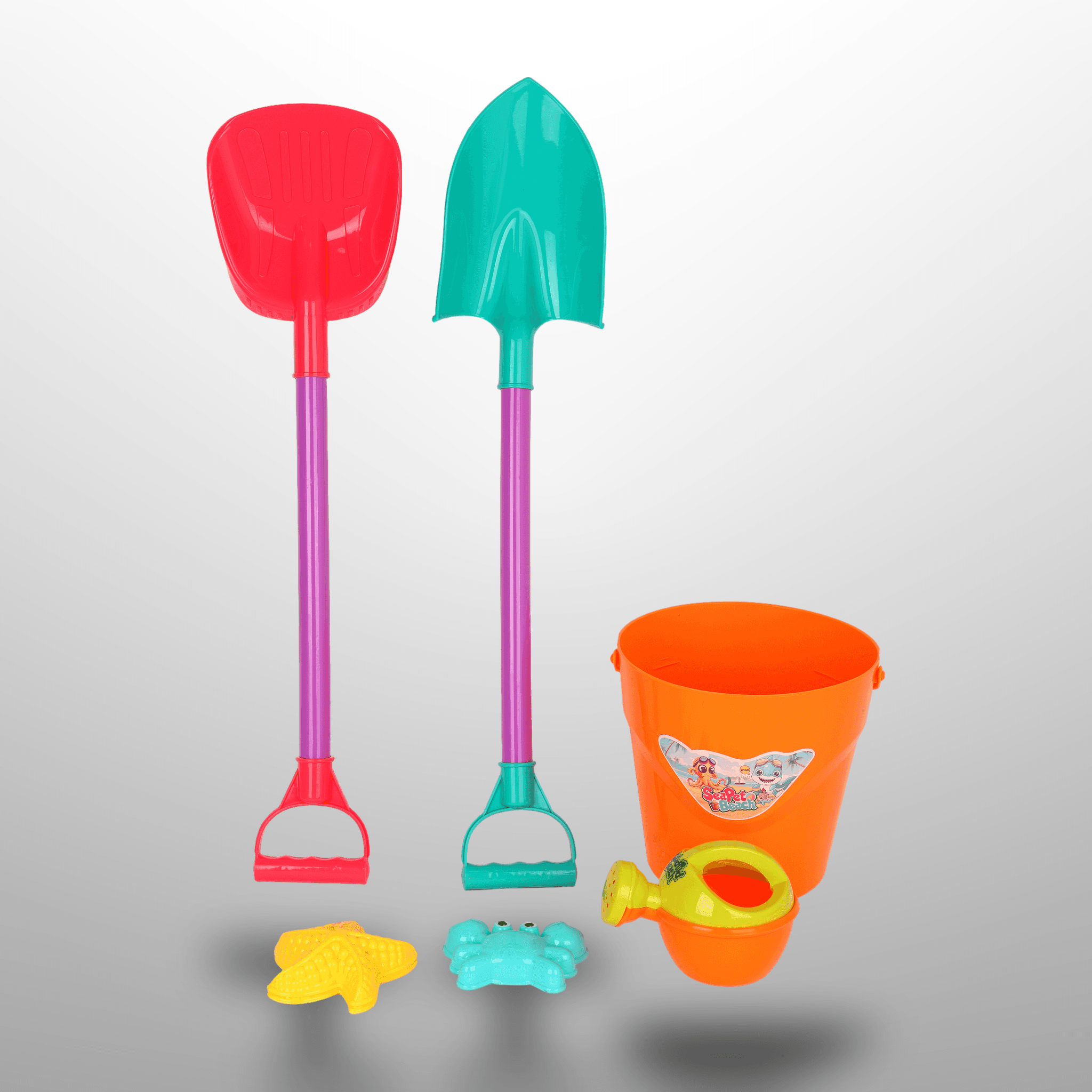 Kids Beach Toys Bucket Sets 6Pcs - Image 5