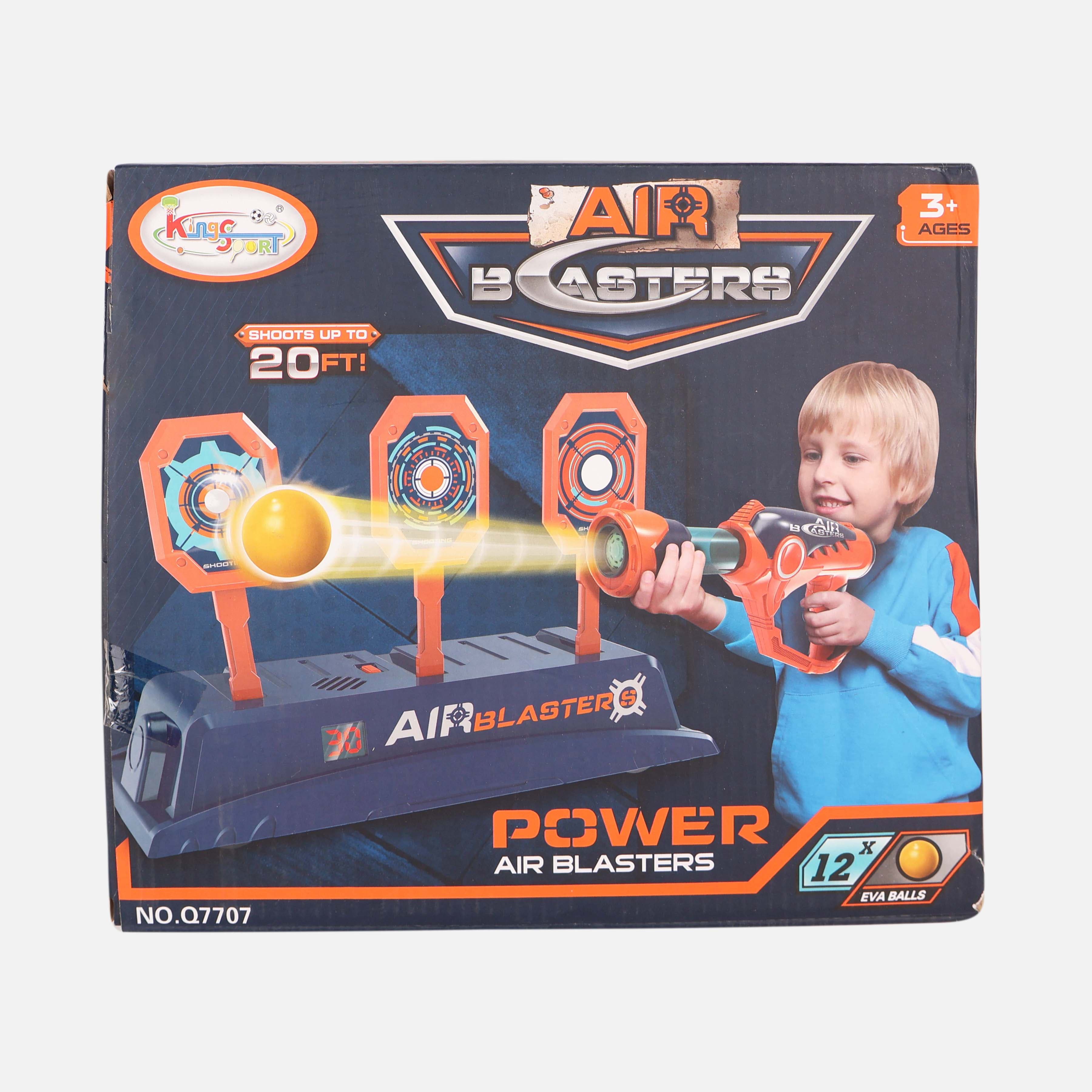 Power Air Blaster Toy Gun And 12 Eva Foam Balls - Image 2