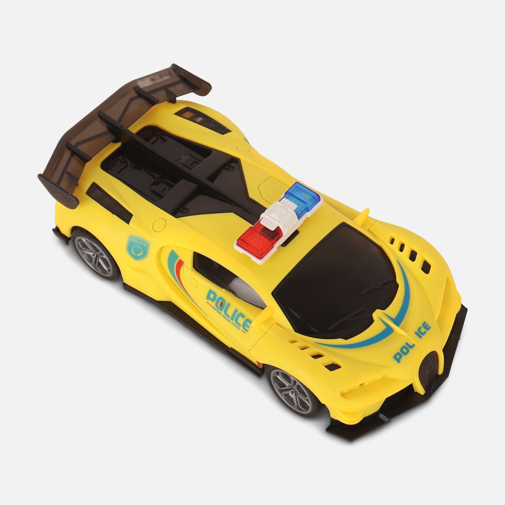 Remote Control Toy Police Car With Lights - Image 2
