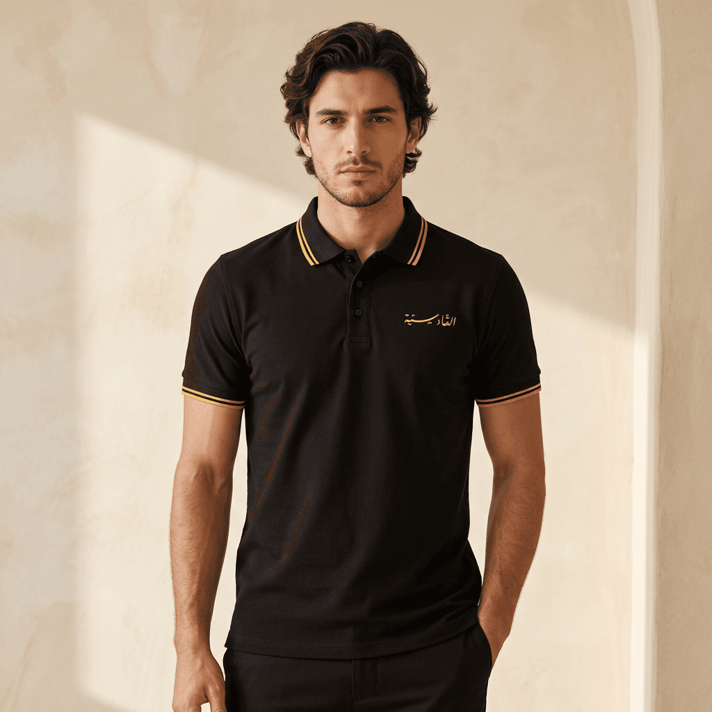 Qadsia SC Fans Men Polo - Black