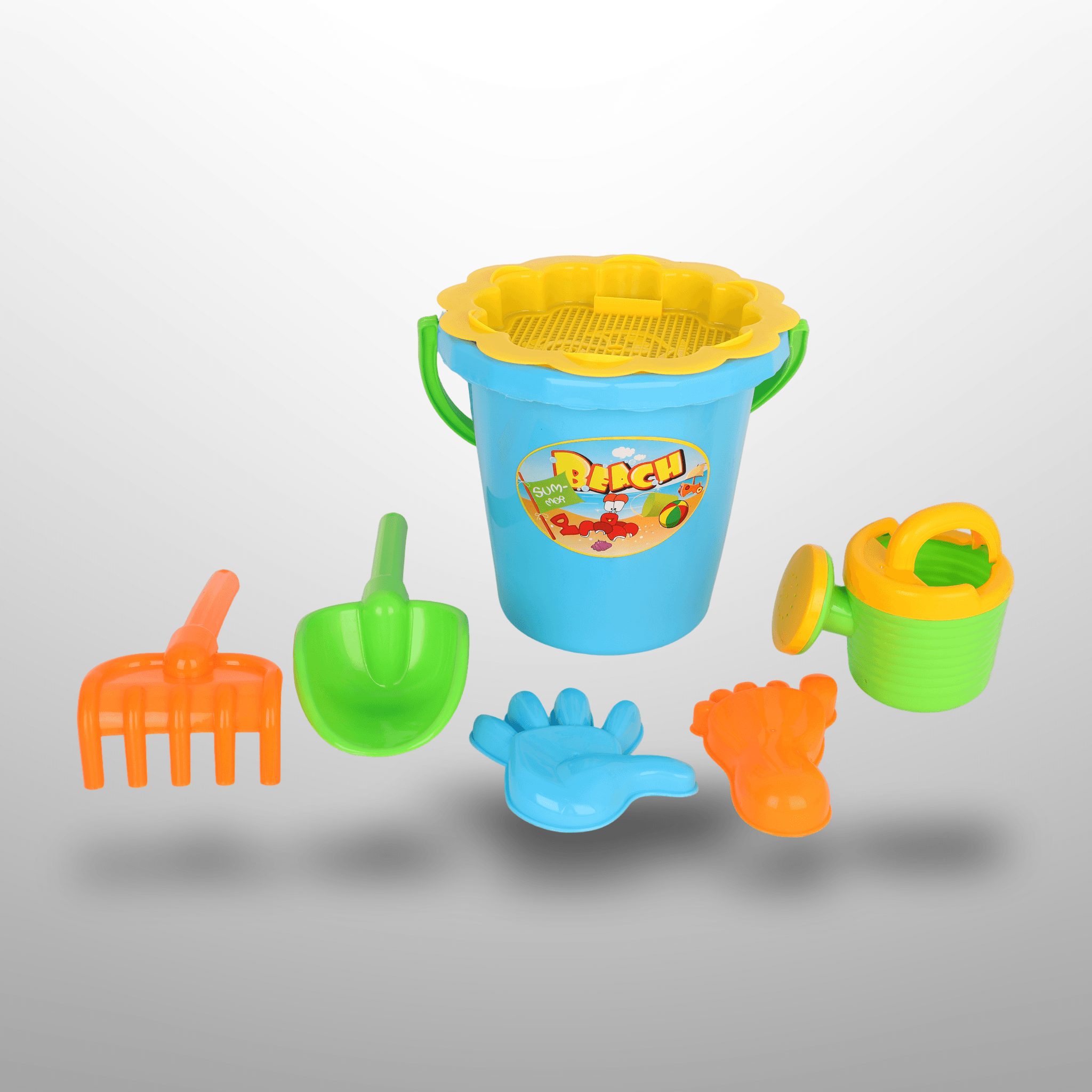 Kids Beach Toys Bucket Sets 7Pcs - Image 2