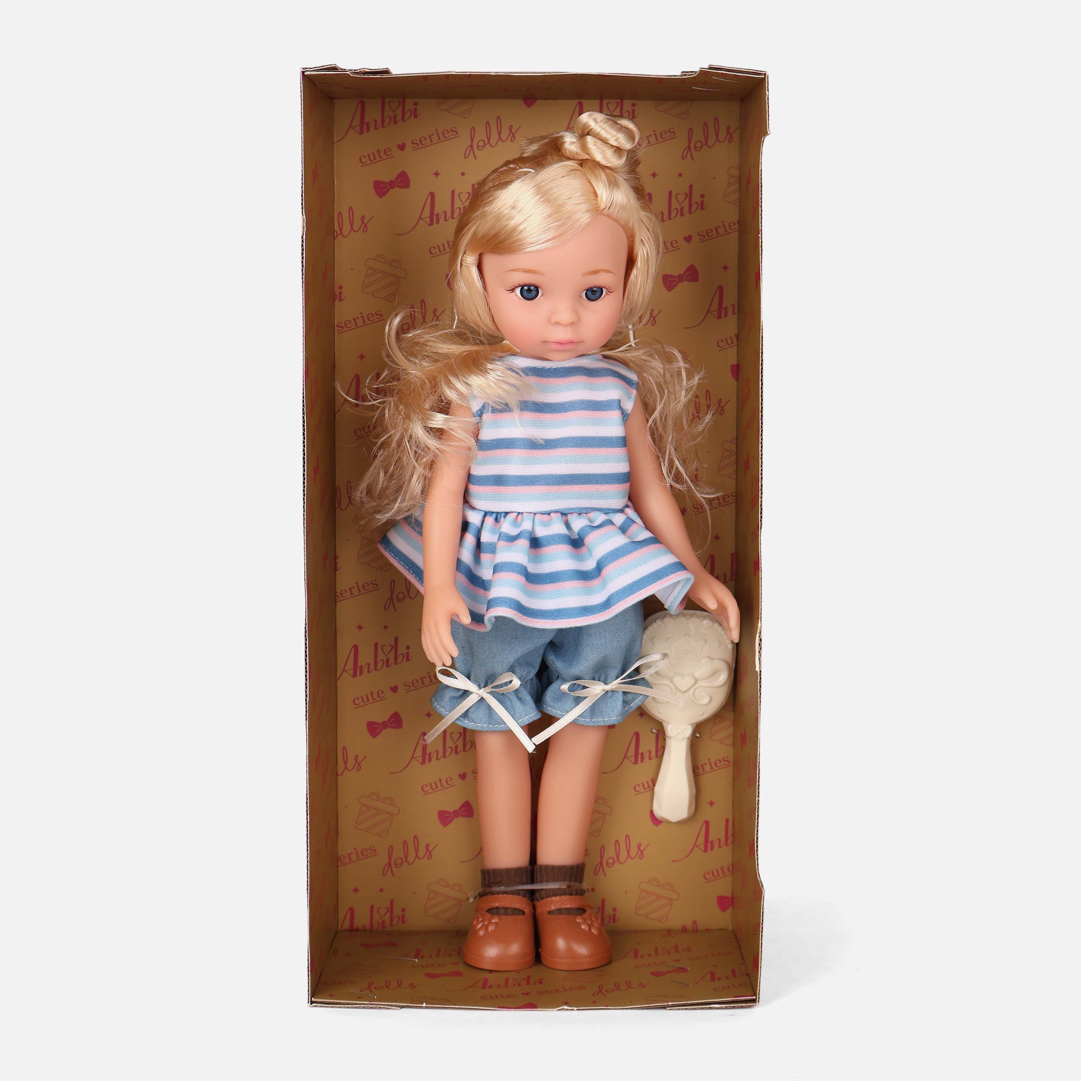 14-Inch Full Vinyl Fashion Doll Toy With Accessory