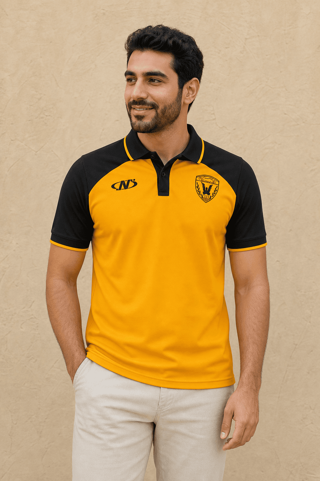Qadsia SC Fans Men Polo - Yellow