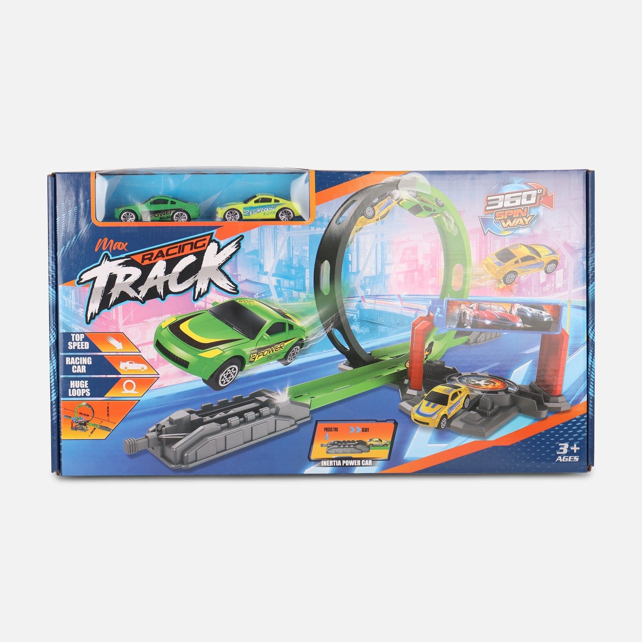 Ejection Rail Car Set With 2 Plastic Slide Cars