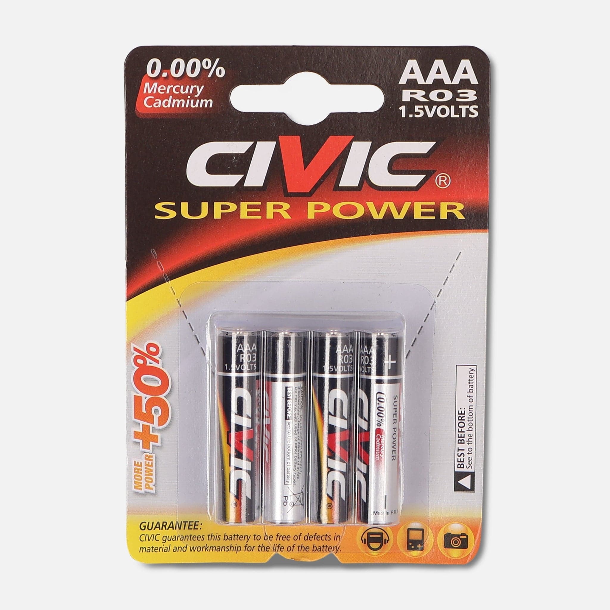 Battery R03 Aaa 8 Pieces/Card